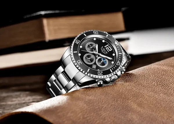 LIGE Eclipse 45 – луксозен хронограф с moonphase | Premium - Image 3
